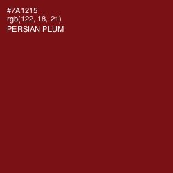 #7A1215 - Persian Plum Color Image
